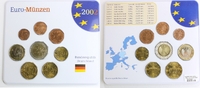 Deutschland, Germany, BRD 3,88 Euro Euro-Kursmünzensatz (div. Prägestätten) -