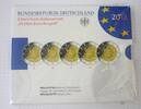 Deutschland, BRD, Germany 5 x 2 Euro 2012 Gedenkmünzen Set - 10 Jahre Eu... 21,00 EUR  Excl. 15,00 EUR Verzending