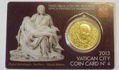 Vatikan, Vatikanstadt 50 Cent 2013 Papst Benedikt XVI ST in Coincard 5,00 EUR  Excl. 15,00 EUR Verzending