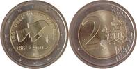Italien, Italy 2 Euro 150. Jahrestag der Vereinigung Italiens -