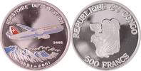Kongo 500 Francs L'Histoire de L'Aviation (Swiss Air Flugzeug) -