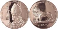Kongo (Kinshasa) 5 Francs Apostolische Visite von Papst Johannes Paul II. in der Schweiz -