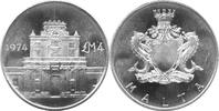 4 Pounds 1974 Malta Tor von Cottonera ST, leicht berieben