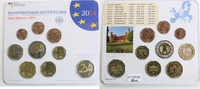 Deutschland, Germany, BRD 5,88 Euro Euro-Kursmünzensatz (München) + 2 € Gedenkmünze "Niedersachsen" -