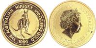 Australien 1/10 oz Känguru 15 Dollars 1999 ST, kl. Fleck auf RS