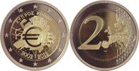 Zypern, Cyprus 2 Euro 2012 10 Jahre Euro Bargeld im Zahlungsverkehr PP g... 40,00 EUR  Excl. 15,00 EUR Verzending