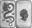 Australien 1 Dollar 1 oz Münzbarren - Dragon Rectangle -