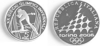 Italien 5 Euro XX. Olympische Winterspiele 2006 Torino 5 Euro -