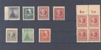 Deutschland ab 1945 SBZ, ** Posten aus Michel Nummer 92-99, geprüft BPP -