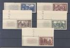 Deutschland ab 1945 Saarland Michel Nummer 299-303, Volkshilfe 1950 als Eckrandsatz ** -