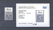 Deutschland ab 1945 Bizone Michel Nummer 34 b Cz, 80 Pfg. AM Post 1945 **, Befund BPP -