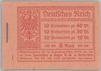 Deutschland vor 1945 Dt. Reich, Markenheftchen Michel Nummer 14.1 A, Germania 1921 **   