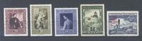 Europa und Alle Welt  Liechtenstein Michel Nummer 306-10, Jahr 1952 ** a... 59,50 EUR  Excl. 5,00 EUR Verzending