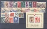 Europa und Alle Welt  Schweiz Michel Nummer 377-404, Jahr 1941 **  59,50 EUR  Excl. 5,00 EUR Verzending