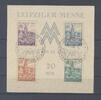 Deutschland ab 1945 SBZ Block 5x, Messeblock 1946 mit SST -