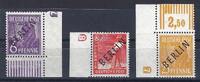 Deutschland ab 1945  C) Berlin Mi 2 DZ 7 **, 3 DZ 8 **, 10 DZ 7 **, Schl... 189,50 EUR  Excl. 5,00 EUR Verzending