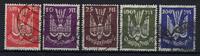 Deutschland vor 1945  A) DR Mi 263-267 &deg;, gepr Infla Berlin, ME 140&euro;  25,50 EUR  Excl. 5,00 EUR Verzending