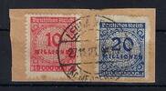 Deutschland vor 1945  A) DR Mi 318-319 B Briefst&uuml;ck, gepr. Infla Berlin,... 89,50 EUR  Excl. 5,00 EUR Verzending