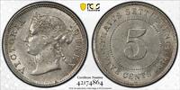 Straits Settlements 5C Straits Settlements Victoria -