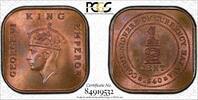 Malaya 1/2C Rare Top Pop RB -
