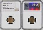 STRAITS 1/4C 1884 NGC MS 61 BN 163,19 EUR  Excl. 21,47 EUR Verzending