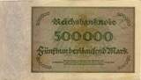 Deutschland 500000 Fünfhunderttausend Mark 1923 AU-UNC