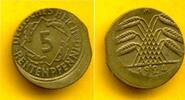 Deutschland / Weimar 5 Reichspfennig FEHLPRÄGUNG -