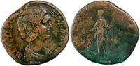 Romaine sesterce 193 après J.C. Roman Coin - Manlia Scantilla - Sestertius - Roma - Bronze B+