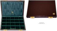 Médailler Numismatic supplies - Abafil box brown Mignon - Green velvet GEM UNC