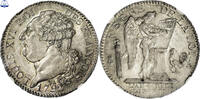 France 1/2 Écu 3 livres Coin- France Louis XVI Constitution - 1/2 Écu de 3 Livres François - 1792 A Paris - NGC MS 66 - Flan bruni - Proof -