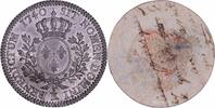 France 1/2 Écu Louis XV - Uniface tin trial pattern of the reverse of 1/2 Ecu au bandeau - 1740 K Bordeaux EF