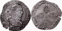 France 1/2 Franc Coin France - Louis XIII - Demi Franc Tête nue - 1615 Rennes -