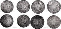 France 1/10 Écu aux 3 Couronnes Lot of 4 coins - Louis XIV - 1/10 Écu 3 Couronnes - 1712 L Bayonne - 1713 E Tours - 1715 N Montpellier - 1712 CC Besançon -