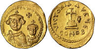 Byzantine Solidus Heraclius et Heraclius Constantin Byzantine empire – Gold Solidus – Heraclius and Heraclius Constantin 613-641 -