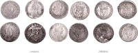 France 1/12 écu 1659, 1660, 1661, 1702, 1662 Lot of 6 coins - Louis XIV - 1/12 Écu - 1702 W Lille - 1662 D Lyon - 1702 D Lyon - 1660 Pau - 1659 M...