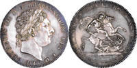 Grande-bretagne Crown Great Britain coin - George III - Crown 1818 - LVIII - Proof-like -