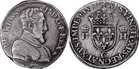 Coin France - Henry II - Teston à la Tête Nue - 1552 C Saint-Lô TTB / VF+
