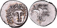 Grecque Drachme 168 AC Macedon-Karia-Rhodos DRACHM – KINGDOM OF MACEDON – PSEUDO-RHODIAN ISSUE – PATINA SITICHIRO HOARD EF