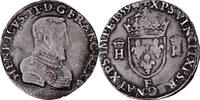 France Teston à la tête Nue Coin France - Henri II - Teston à la Tête Nue - 1559 F Angers - Type 1 -