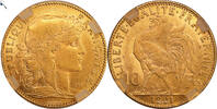 France 10 Francs Coin France - Marianne - Gold - 10 francs or Coq - 1901 - GENI UNC Scratch -