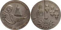 Vatikan - Medaille Versilberte Bronzemedaille a.d. Tod v. Papst Paul VI., Reise ins Heilige Land -