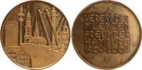 Deutschland/Hamburg - Medaille Bronzemedaille a.d. 100-jährige Jubiläum des Vereins der Münzenfreunde Hamburg -