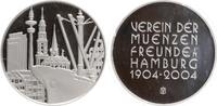Deutschland/Hamburg - Medaille Silbermedaille a.d. 100-jährige Jubiläum des Vereins der Münzenfreunde Hamburg -