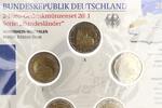 Deutschland 5x 2 Euro BRD Nordrhein-Westfalen, Set im orig.-Folder, Kölner Dom -