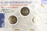 Deutschland 5x 2 Euro BRD Niedersachsen, Set im orig.-Folder, Hildesheim -