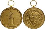 Belgien - Medaille schwere, tragbare, vergoldete Medaille a.d. Denkmal Breidel/de Coninck in Brügge -