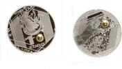 Frankreich 10 Euro - Fußball EM / Euro / UEFA, Torhüter, mit Feingoldveredelung -