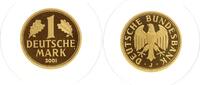 Deutschland - Goldmark, Deutsche Bundesbank. In Orig.-Kapsel. 1 Mark 2001 J st