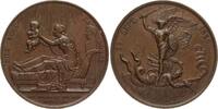 Frankreich - Bronzemedaille von Gayrard auf die Geburt des Grafen von Chambord, Herzog von Bordeaux -