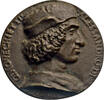 Italien/Florenz - Medaille Einseitige Bronzegußmedaille v. Fiorentino a. Alessandro Vecchietti, neu. Abguss -